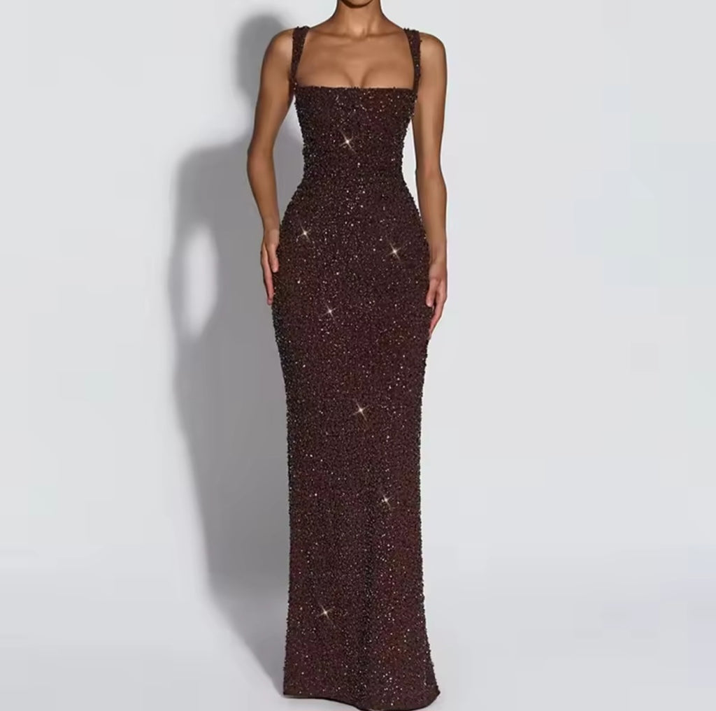 Vestido Royale Alto Luxo em Musseline de Seda Bordado com Cristais Swarovski – GRF-0042