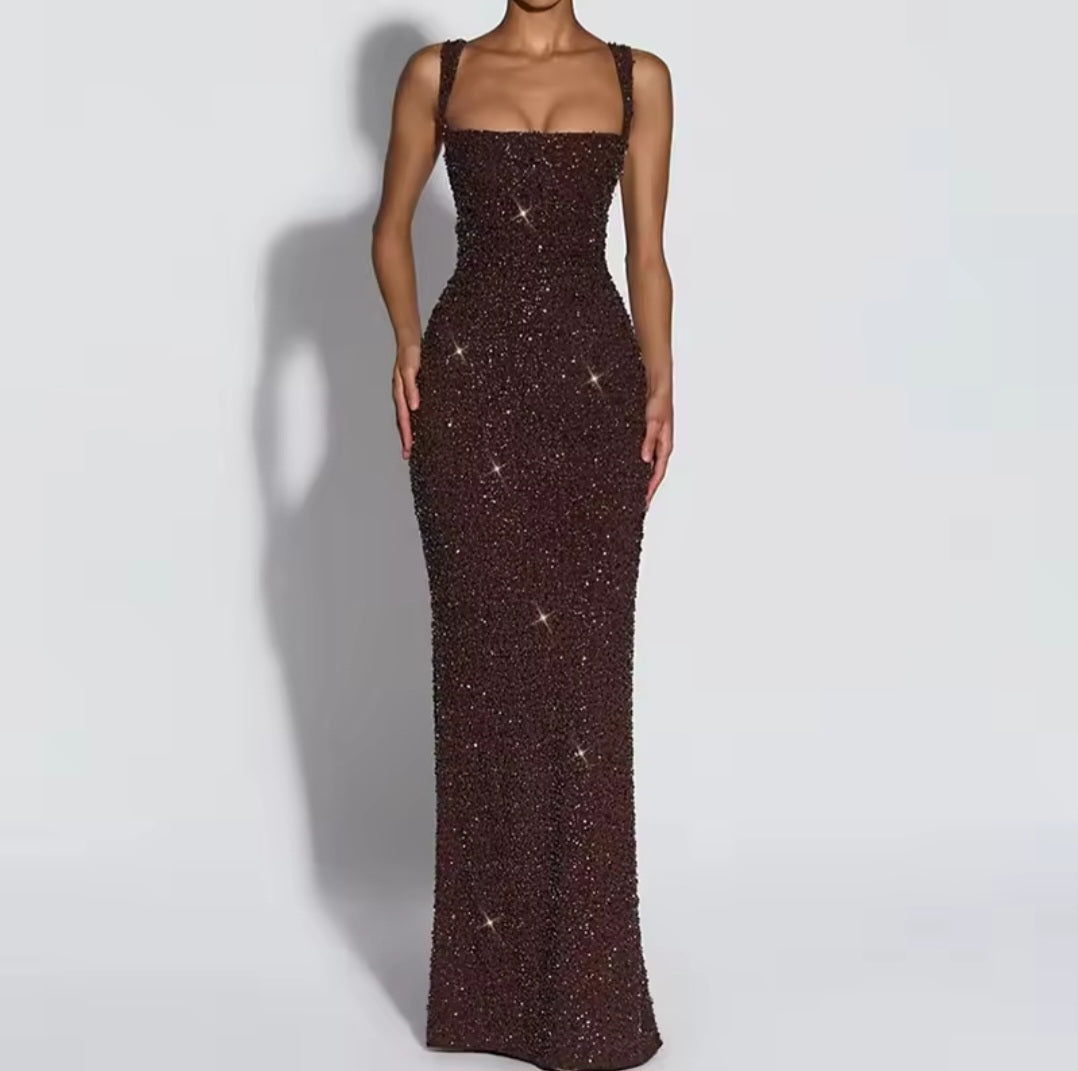 Vestido Royale Alto Luxo em Musseline de Seda Bordado com Cristais Swarovski – GRF-0042