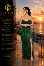 Royale - Vestido Alto Luxo com Franjas em Cristais Swarovski - GRF-0012 - imagem 1
