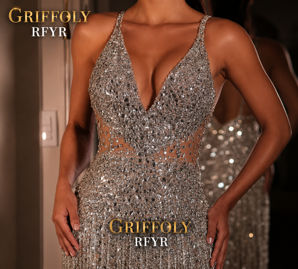 Vestido de Formatura Luxo Cristais Swarovski – GRF-0016