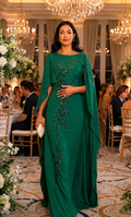 Mãe de Noivos - Vestido Capa Bordado - GRF-0101 - imagem 1