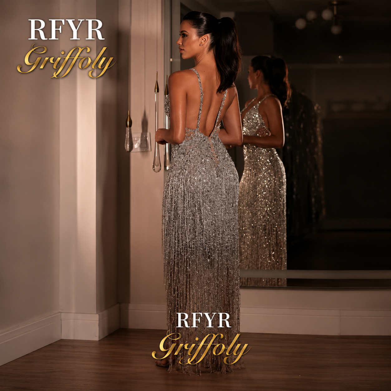 Vestido de Formatura Luxo Cristais Swarovski – GRF-0016